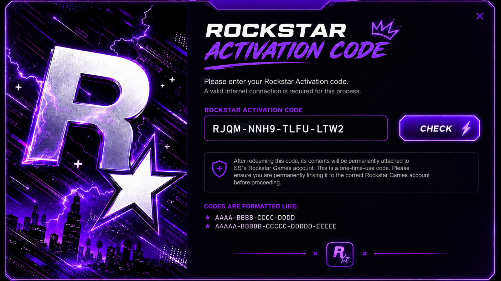 ROCKSTAR CODE