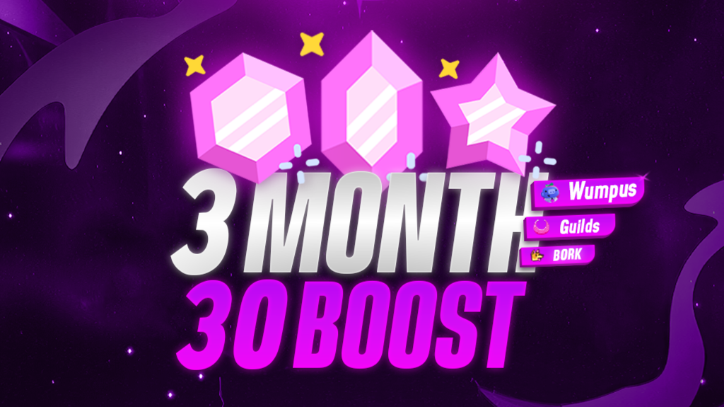 30 Boosts | 3 Months